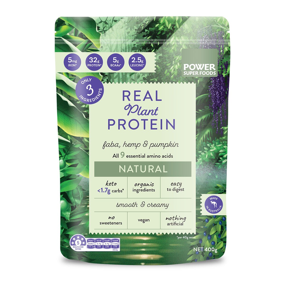 Power Super Foods | Real Plant Protein - Natural | Unit | Organic Trader